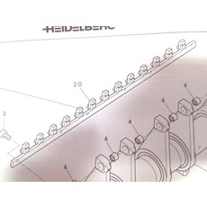 Нижняя планка форгрейфера для Heidelberg Speedmaster SM 74