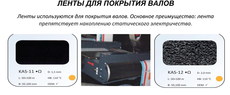 Рельефная лента для покрытия валов