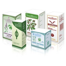 Картонна упаковка для лікарських трав і чаю.