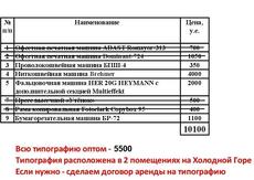 Распродаётся типография