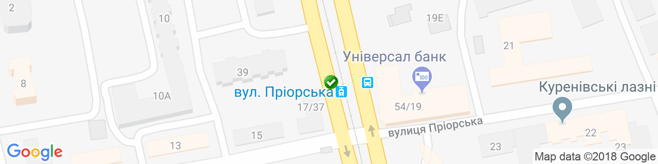 Карта об'єктів компанії Райтер