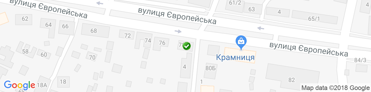 Карта об'єктів компанії Mr. Tad