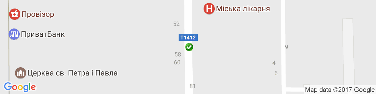 Карта объектов компании Сокальская районная типография